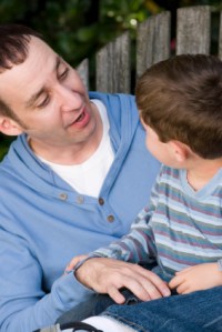 Father Son Talking